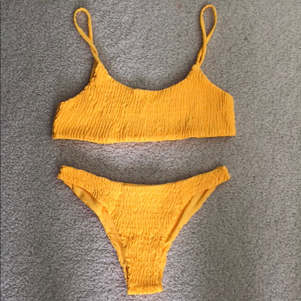 Yellow bikini